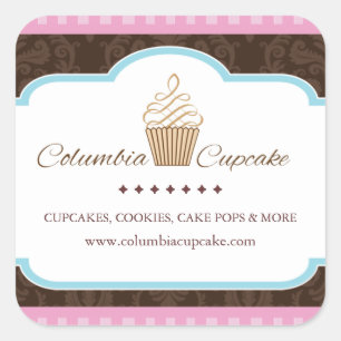 Adesivos de empacotamento de Cupcake personalizado