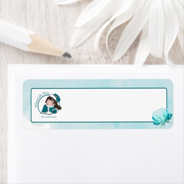 Adesivos de Endereço com Logo Whimsically Writ (Insitu)