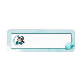 Adesivos de Endereço com Logo Whimsically Writ