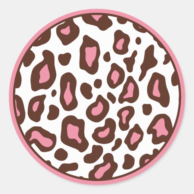 Adesivos de Estampa de Animal Leopardo (Frente)