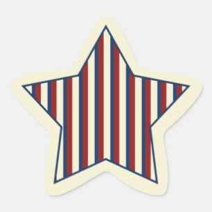 Adesivos de Estrela Patriótica
