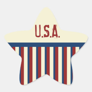 Adesivos de Estrela Patriótica
