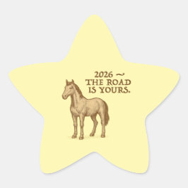 Adesivos de estrelas com cavalo e texto motivacion