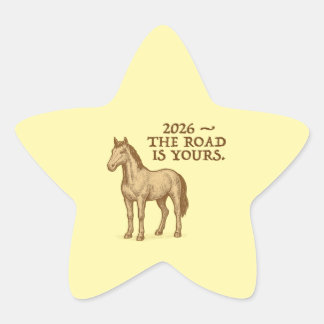 Adesivos de estrelas com cavalo e texto motivacion
