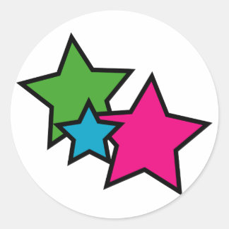 Adesivos de estrelas recém-nascidas