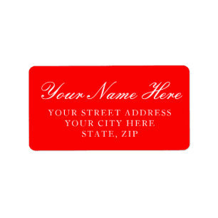 Adesivos de Etiqueta de Endereço Personalizados Ve