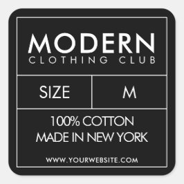 Adesivos de etiqueta de pescoço de roupa Design