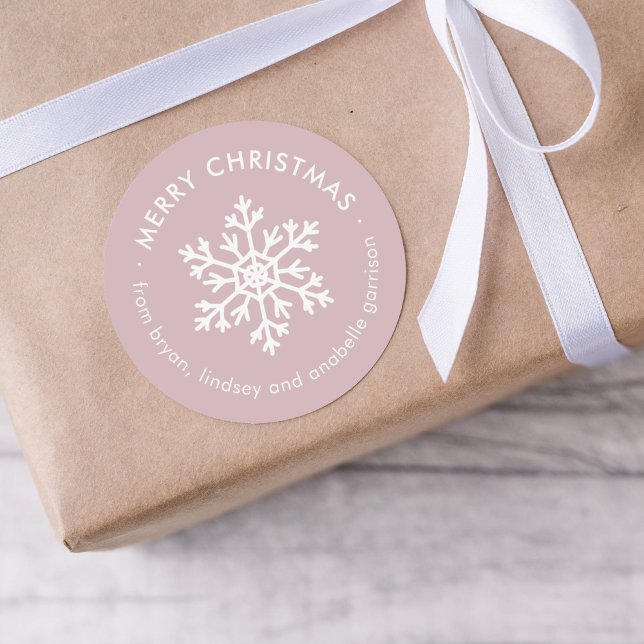 Adesivos de etiqueta de presente de floco de neve  (Criador carregado)