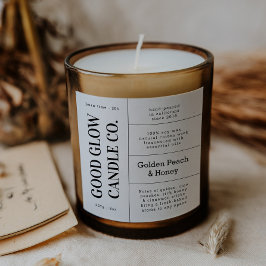 Adesivos de Etiquetas de Jarros de Velas com Logot