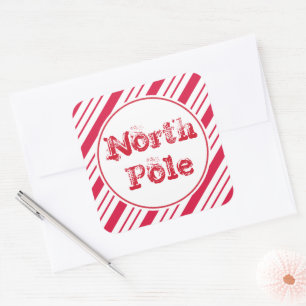 Adesivos de Etiquetas de Presente do Polo Norte de