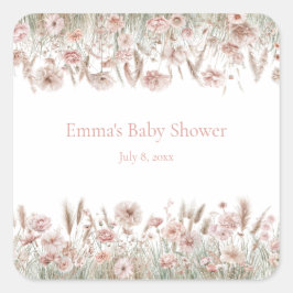 Adesivos de Evento de Flor Silvestre Boho Personal