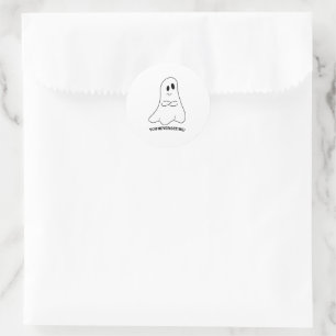 Adesivos de Fantasma Sarcástico – Você Nunca Me Vê