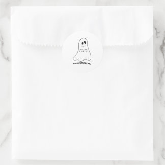 Adesivos de Fantasma Sarcástico – Você Nunca Me Vê