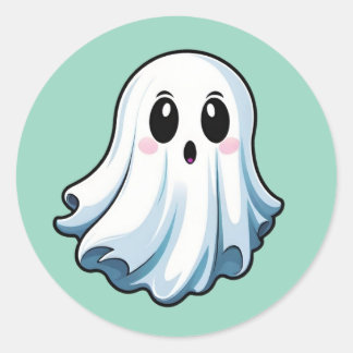 Adesivos de Fantasmas Clássicos de Halloween