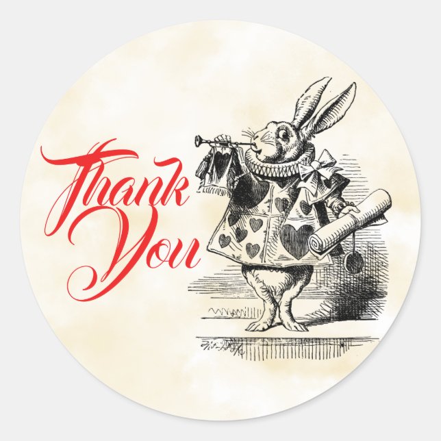 Adesivos de Favor Alice no País das Maravilhas (Frente)