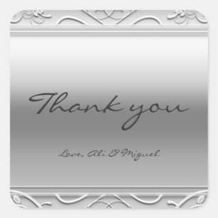 Adesivos de Favor de Casamento com Glamour Elegant