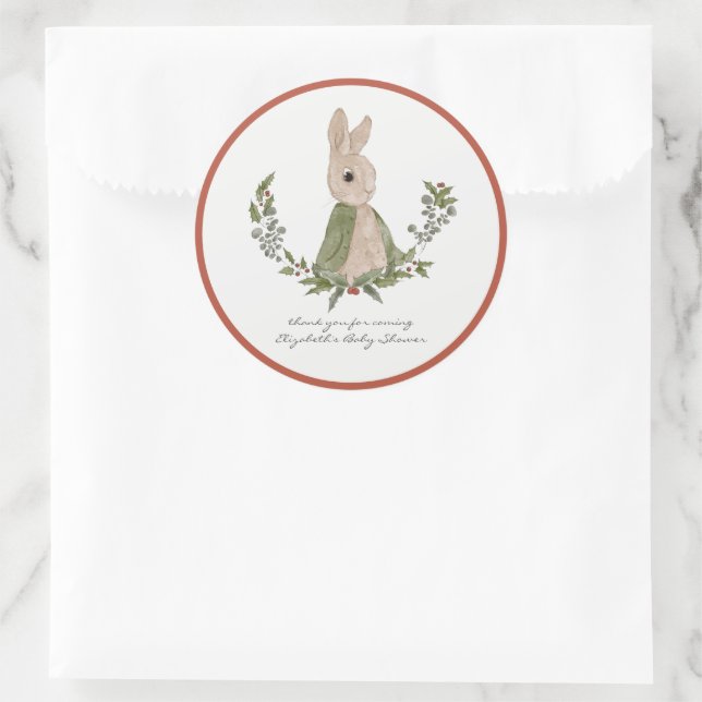 Adesivos de Favor de Chuveiro de Bebê Obrigado Coe (Bolsa)