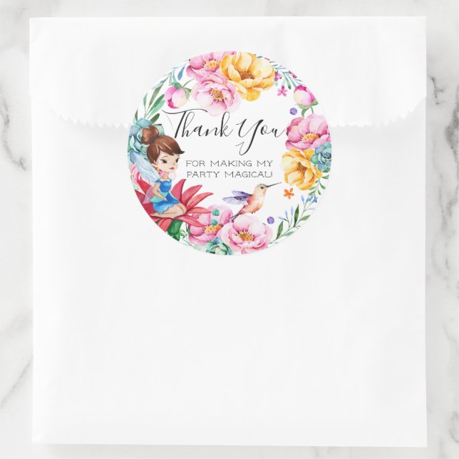 Adesivos de Favor de Festa de Aniversário da Fada  (Bolsa)