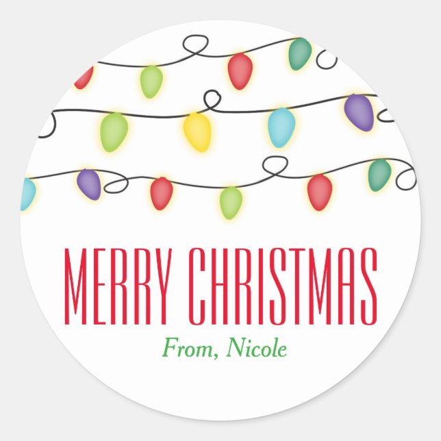 Adesivos de Favor de Festa de Férias Diversão Luze (Frente)