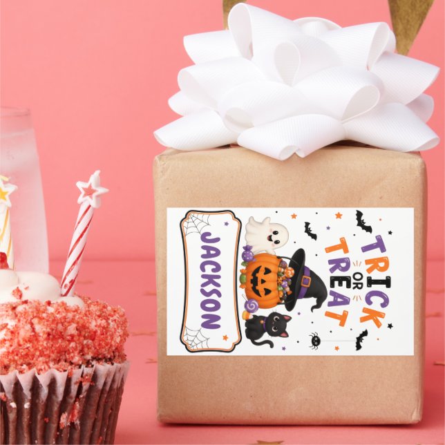 Adesivos de Favor de Halloween para Sacos de Doce  (Festa)