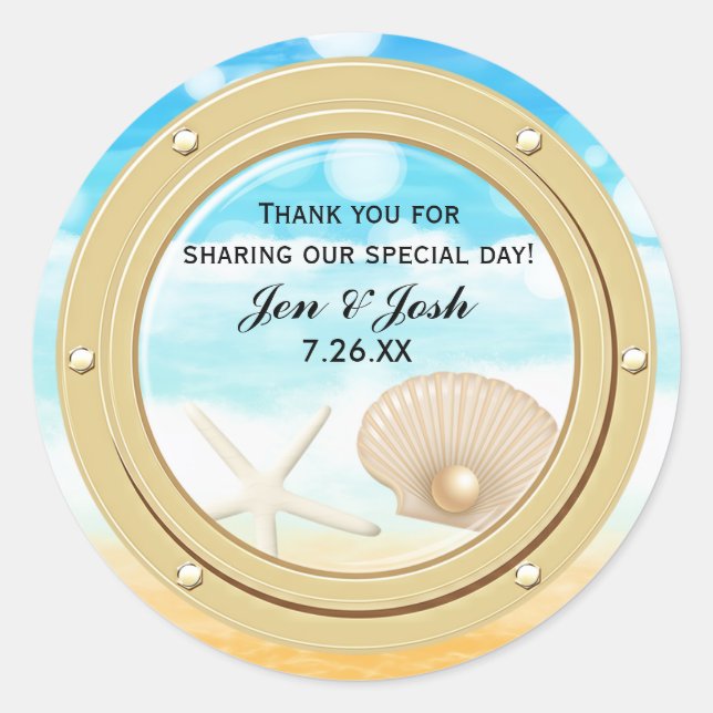 Adesivos de Favor de Navio de Cruzeiro de Praia (Frente)