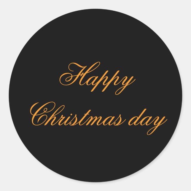 Adesivos de feliz dia de Natal (Frente)