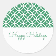 Adesivos de Feriado Clássico Verde