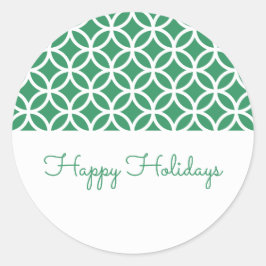 Adesivos de Feriado Clássico Verde