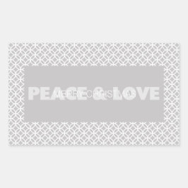 Adesivos de Férias de Paz e Amor