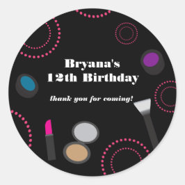 Adesivos de Festa com Maquiagem Preta com Redemoin