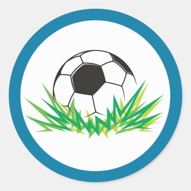 Adesivos de Festa de Aniversário de Futebol de Men (Frente)