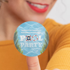 Adesivos de Festa na Piscina para Crianças - Supri
