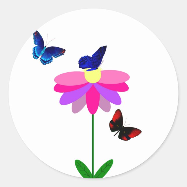 Adesivos de Flores e Borboletas (Frente)