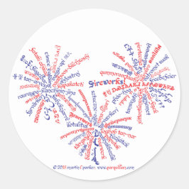 Adesivos de Fogos de Artifício All-American
