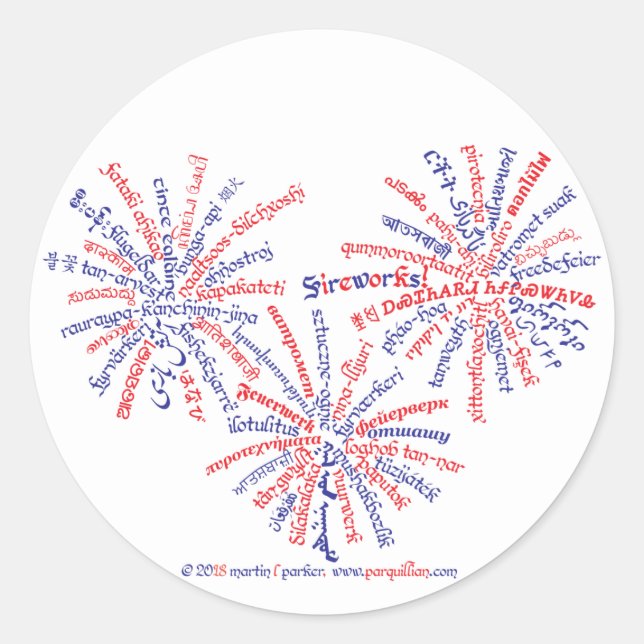 Adesivos de Fogos de Artifício All-American (Frente)