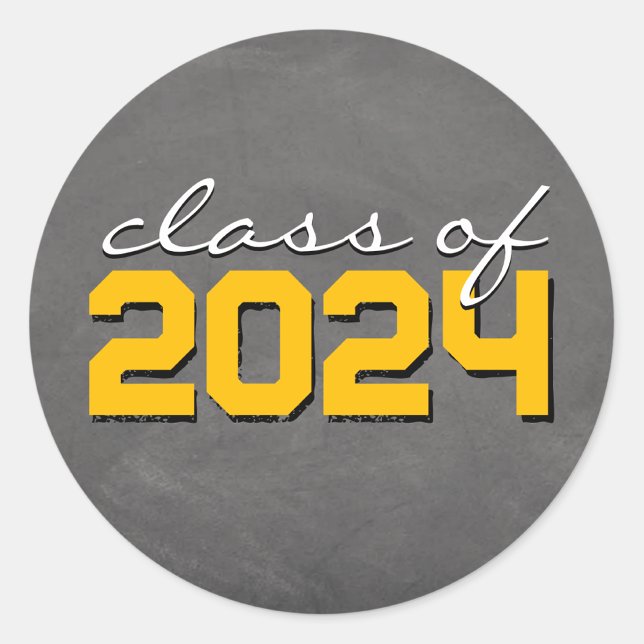 Adesivos de Formatura de Quadro Negro Amarelo e Br (Matching Envelopes, Return Address Labels & Envelope Seals)