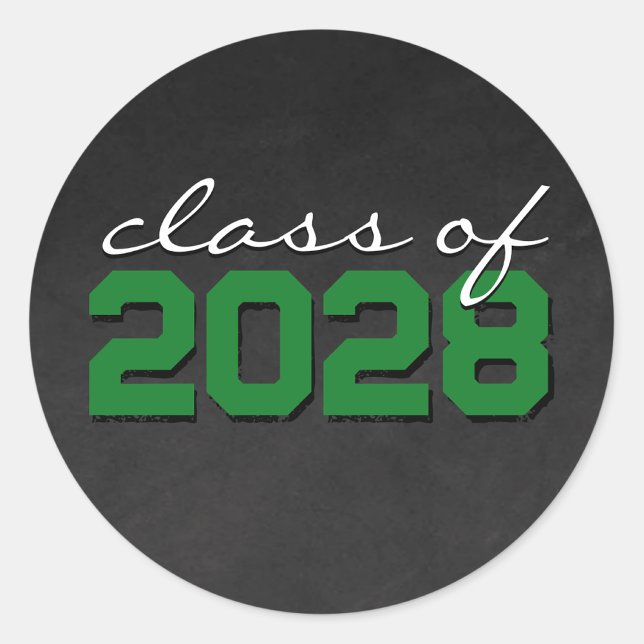 Adesivos de Formatura de Quadro Negro e Verde (Matching Envelopes, Return Address Labels & Envelope Seals)
