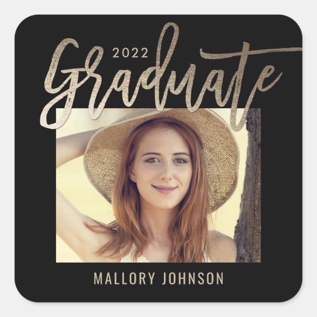 Adesivos de Formatura EDITÁVEIS EM Brilho Brilhant (Frente)