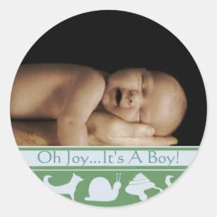 Adesivos de Foto de Bebê Menino
