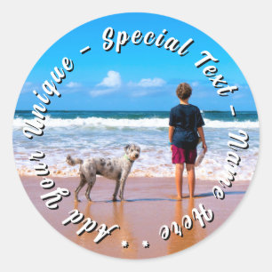 Adesivos de Foto do Seu Animal Personalizados com 