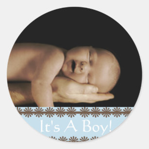 Adesivos de Foto do Seu Bebê Menino