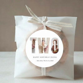 Adesivos de Foto Personalizados para Aniversário d