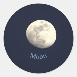 Adesivos de Fotos da Lua