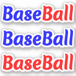 Adesivos de Frases Divertidas de Beisebol para Jog