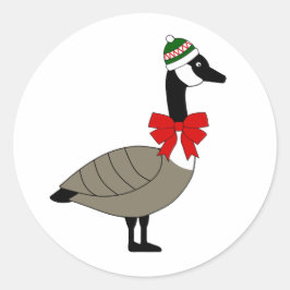 Adesivos de Ganso Canadense de Natal