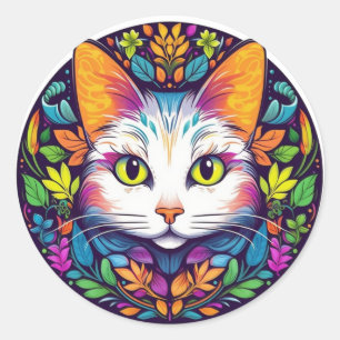 Adesivos de Gato Branco