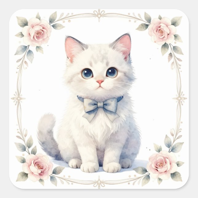 adesivos de gato fofo (Frente)
