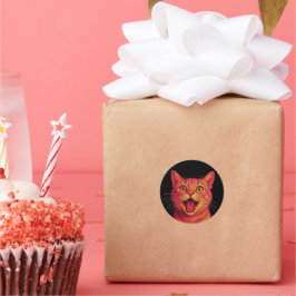 Adesivos de gato fofo.