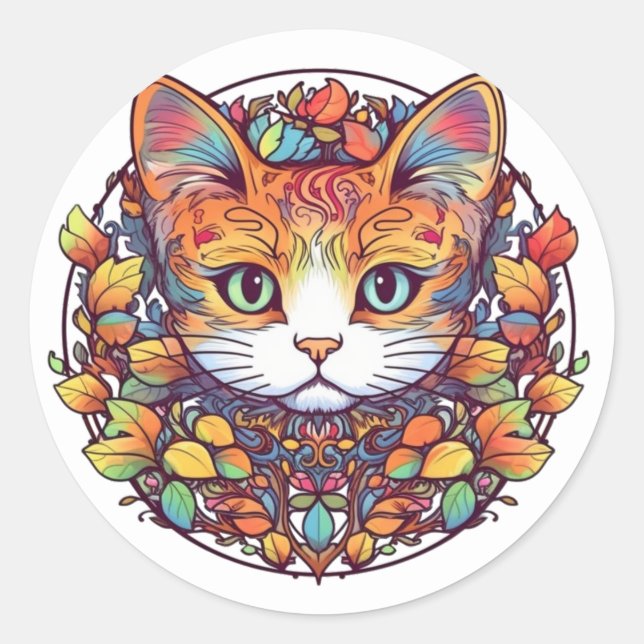Adesivos de Gato Gengibre (Frente)