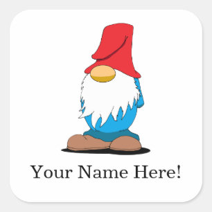 Adesivos de Gnome Personalizáveis
